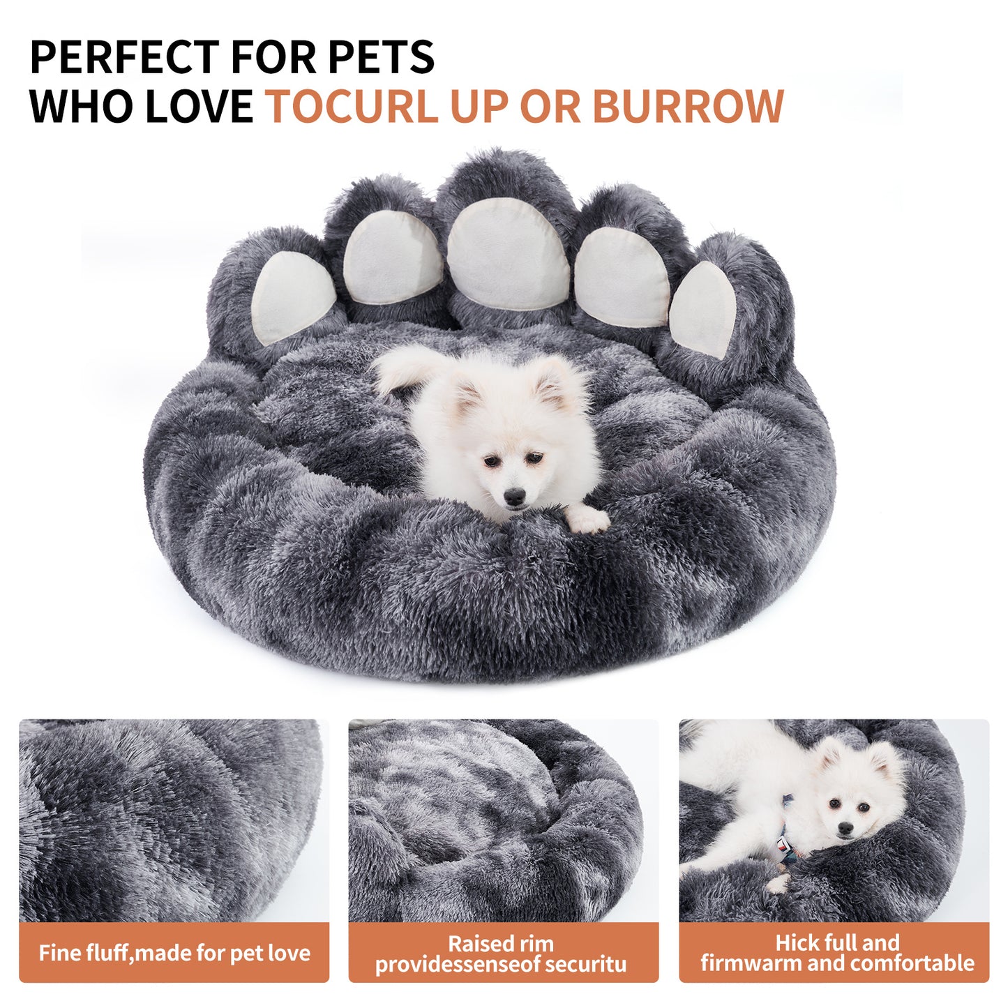 Cute Bear Paw Shaped Bed